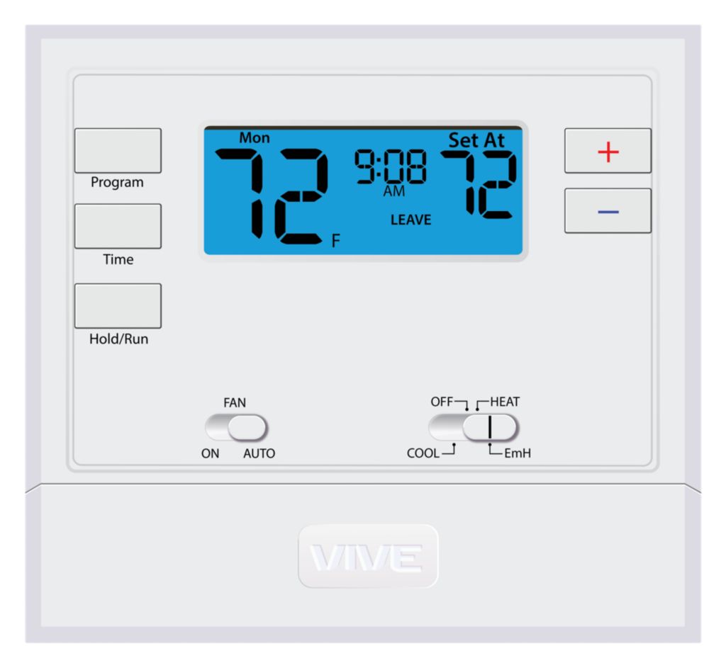 TP-P-625 - 2 Heat/1 Cool 5+1+1 Programmable Thermostat
