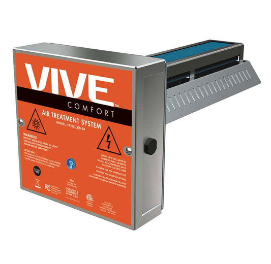 TP-VC-CRB-24 -Duct Mount Air Purifier with Carbon Catalyst Cells with UVC Light