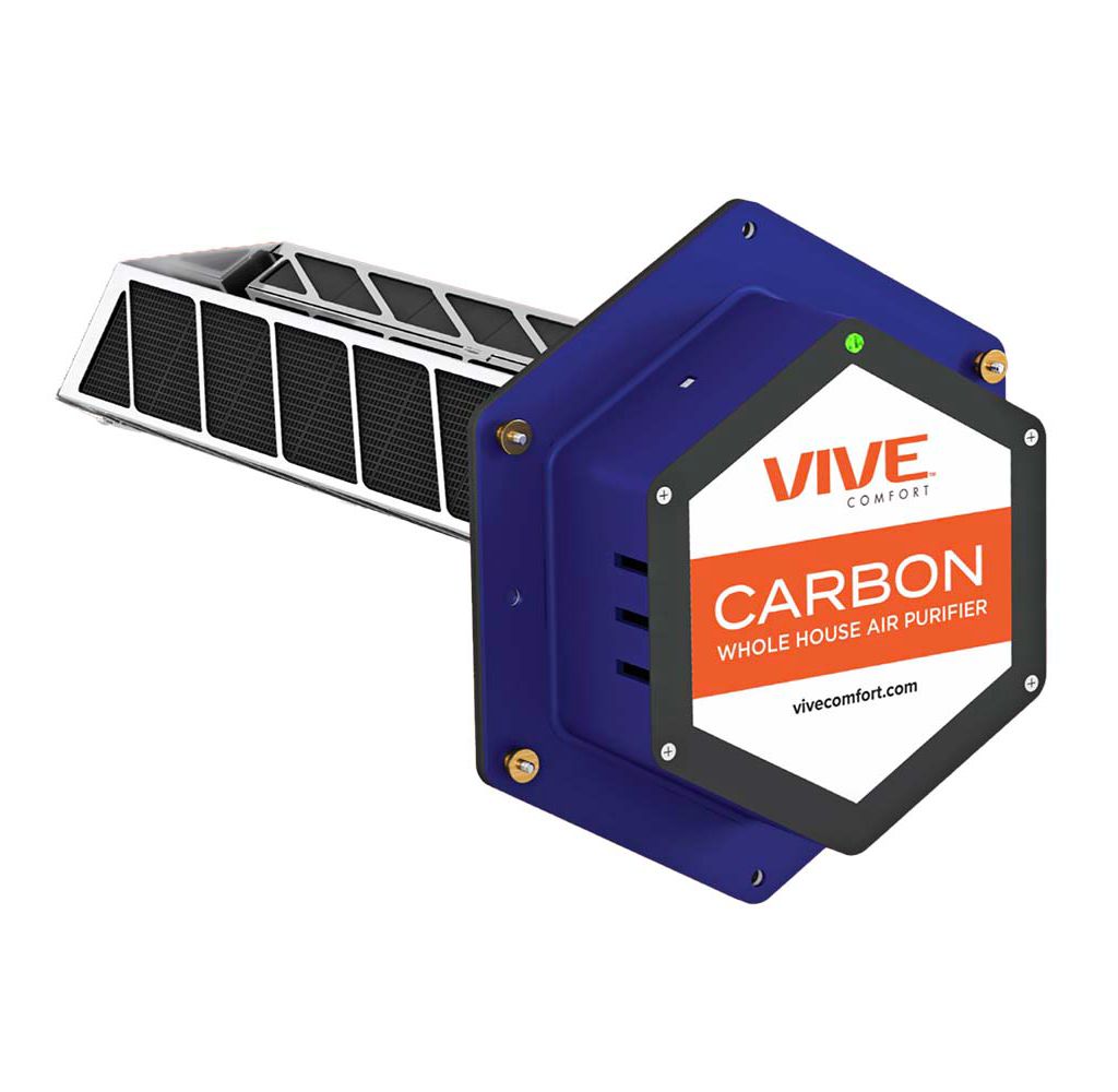 TP-VIVE24CARBON-14 - Duct Mount Air Purifier with Carbon Catalyst Cells with UV Light